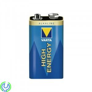 VARTA - HIGH ENERGY 6LR61-BATTERI, Varta nr: 4922 Spänning: 9.0 Volt Typ: Alkaliskt, Alkaliska Batterier, , Varta