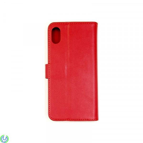 iPhone XS MAX 2 i 1 Magnet Mobilfodral äkta Läder, 2 i 1 Magnet Mobilfodral äkta Läder för iPhone XS MAX, Röd, iPhone X modeller