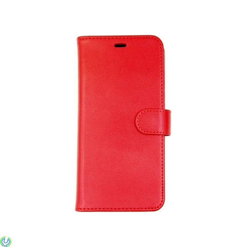 iPhone XS MAX 2 i 1 Magnet Mobilfodral äkta Läder, 2 i 1 Magnet Mobilfodral äkta Läder för iPhone XS MAX, Röd, iPhone X modeller