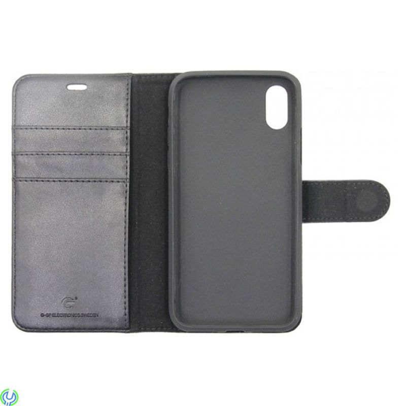 Mobilfodral äkta Läder för iPhone XS MAX, Svart, Mobilfodral äkta Läder för iPhone XS MAX, Svart, iPhone X modeller, , Elgruvan