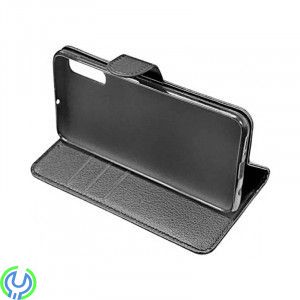Läderplånbok för Samsung A50, Flip Stand Läderplånbok för Samsung A50 Svart., Galaxy A50, , 