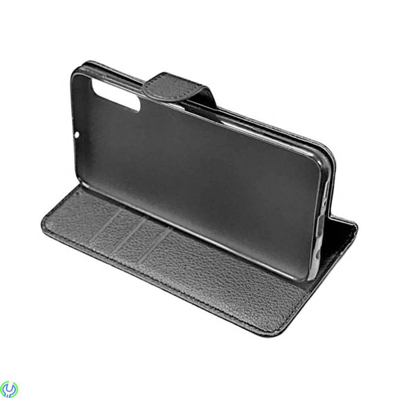 Läderplånbok för Samsung A50, Flip Stand Läderplånbok för Samsung A50 Svart., Galaxy A50, , 