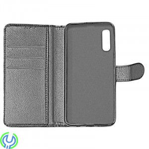 Läderplånbok för Samsung A50, Flip Stand Läderplånbok för Samsung A50 Svart., Galaxy A50, , 