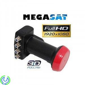 Megasat Diavolo Quattro LNB 0,1dB, Ett högkvalitativt lnb för multiswitch eller unicable system. Brusfaktor 0,1dB., Quattro  LNB