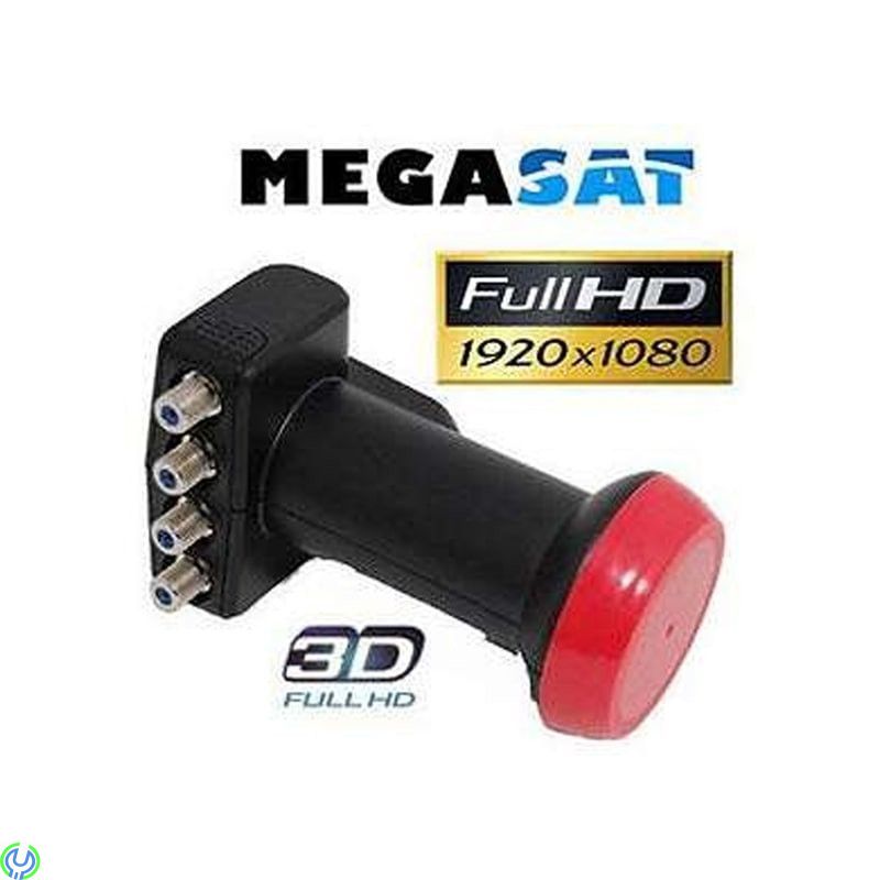 Megasat Diavolo Quattro LNB 0,1dB, Ett högkvalitativt lnb för multiswitch eller unicable system. Brusfaktor 0,1dB., Quattro  LNB