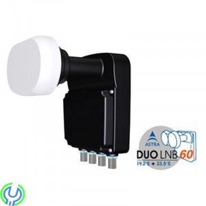 Quad Monoblock 23mm LNB ,4.3°, Detta lnb är speciellt för 19,2' till 23,5' öst. , Parabol / Tillbehör, , Inverto