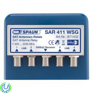 Spaun SAR 411 WSG, Högkvalitativ 4/1 Switch från tyska Spaun., 4-1 Switch, , Spaun