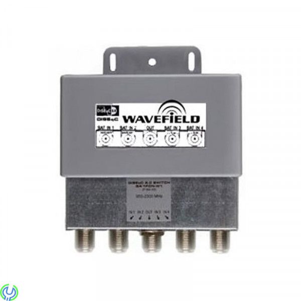 WAVEFIELD 4 väg DISEqC  Switch 2.0, S4/1PCN-W1, Fungerar med Linux-baserade mottagare, 4-1 Switch, , WAVEFIELD
