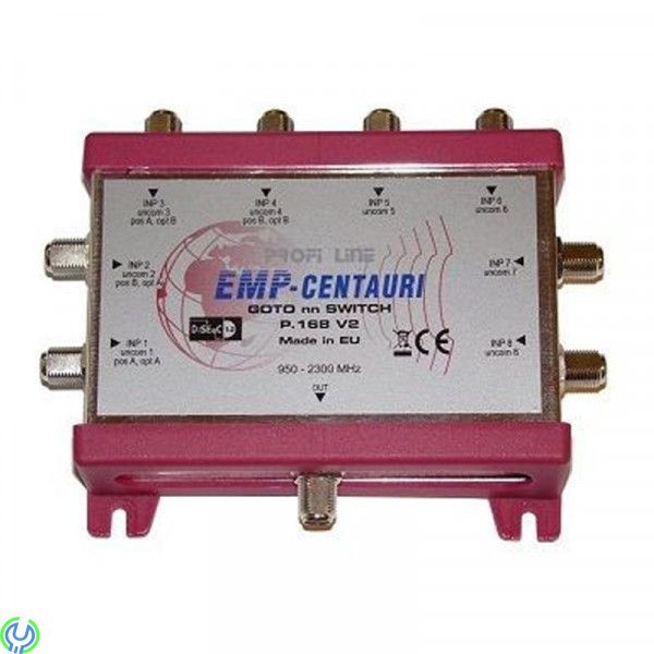 EMP 8-vägs Switch S8/1PCN-3, 8in/1out switch konstruerade för direkt anslutning av upp till 8 SAT, Multiswitch, , EMP