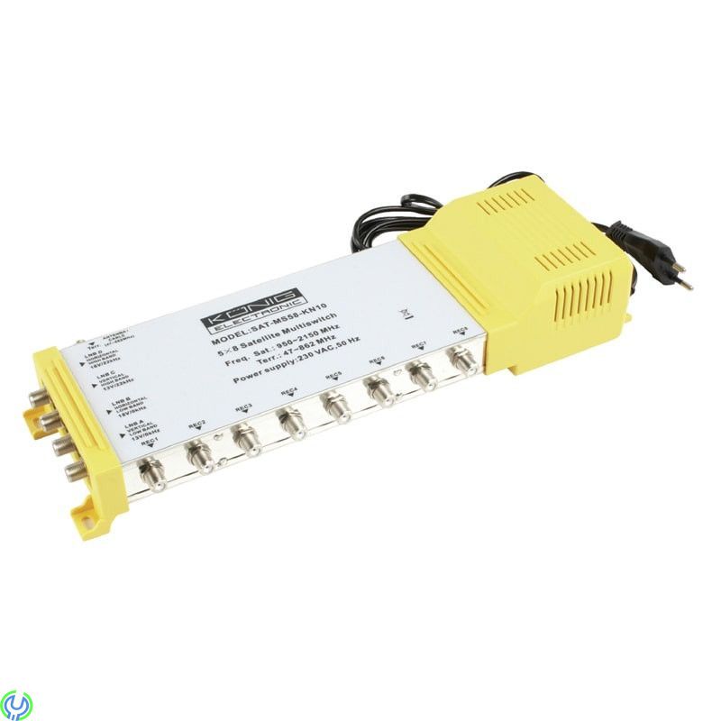 5/8 MULTISWITCH (MS-58-KN10), Multi-omkopplare 5/8 - 47-862 MHz / 950-2150 MHz, Parabol / Tillbehör, , König