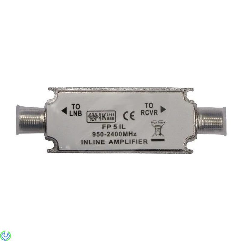 Linjeförstärkare 20dB för Satellit, Bra att använda vid lång koaxial kabel från parabolantenn., SAT Förstärkare, , Elgruvan