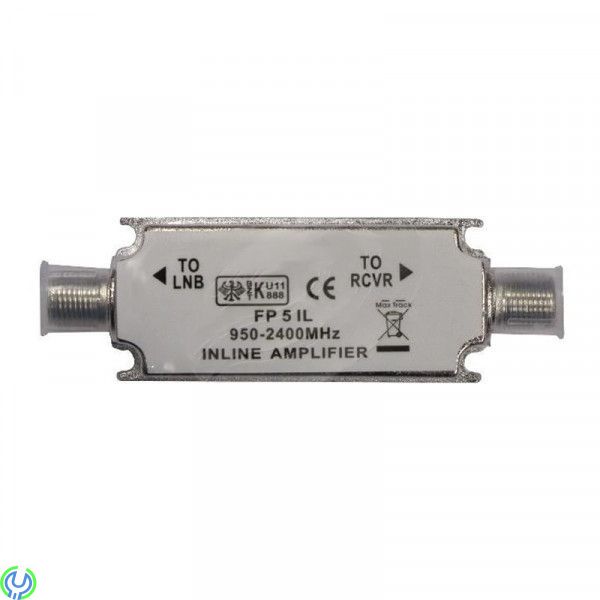 Linjeförstärkare 20dB för Satellit, Bra att använda vid lång koaxial kabel från parabolantenn., SAT Förstärkare, , Elgruvan
