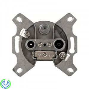 TOU- 14S Antennuttag, radio/tv/sat, Antennuttag med 3 utgångar för TV - radio - satellit., Fördelare, , Triax