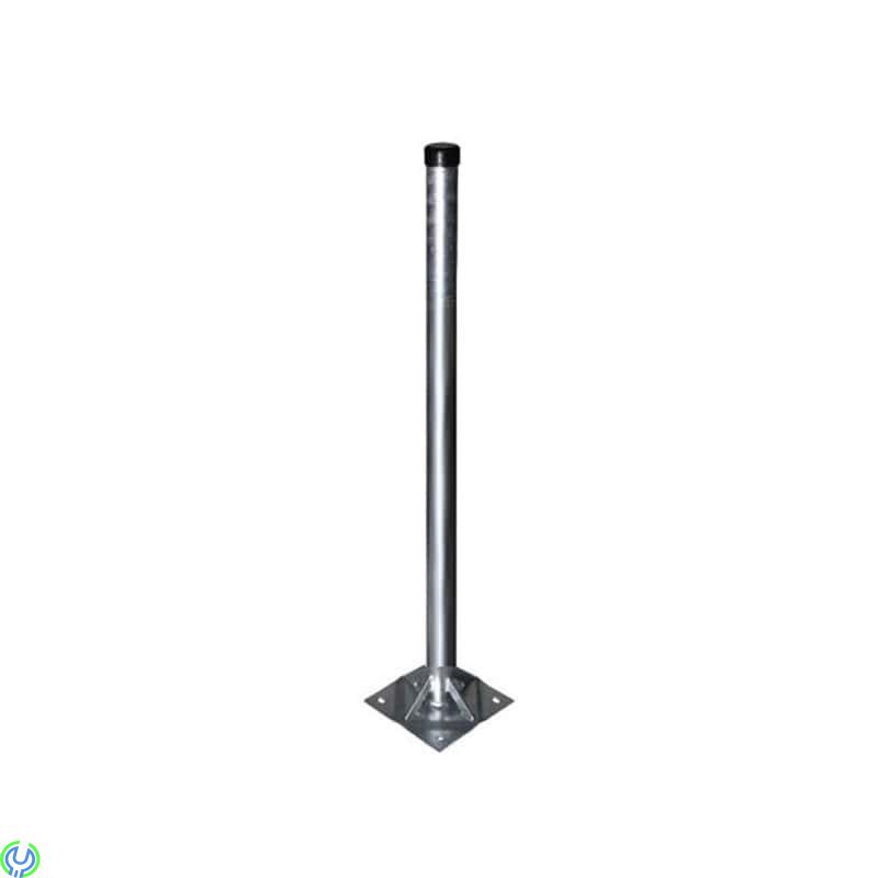 Mastfot för balkong eller terrass 48mm, Mastfot tillverkad av kvalitetsstål, Mark & Takfästen, , Elgruvan