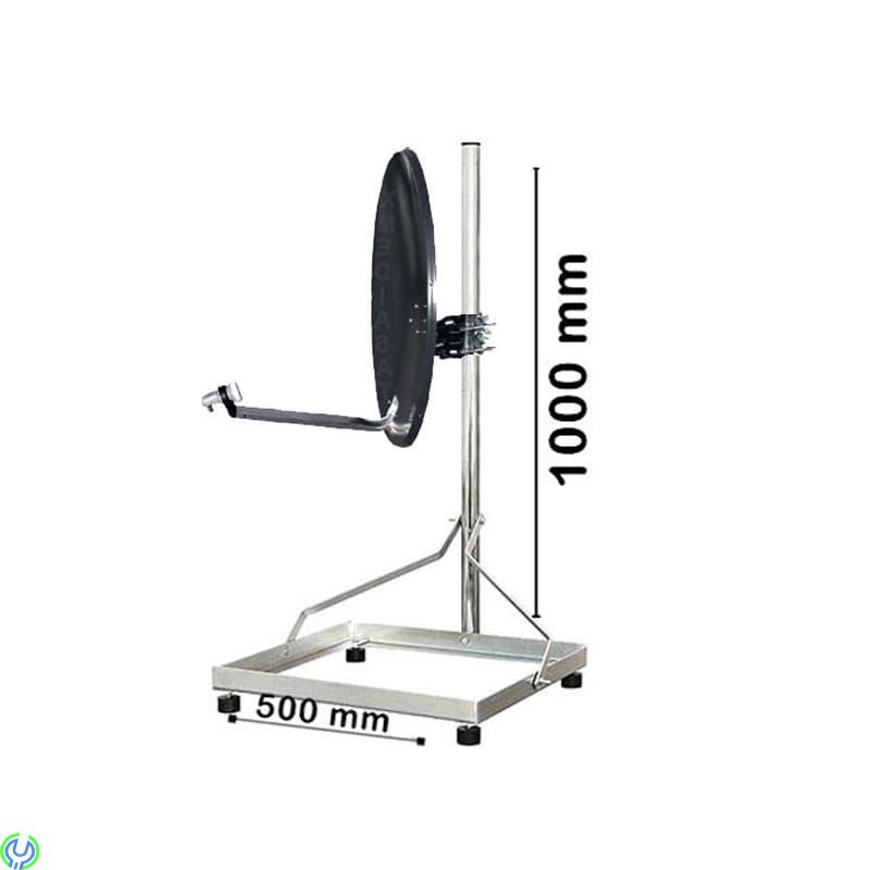 Markfäste 1m 48mm, 50x50cm, stål, Markstativ med stöd, Mycket stabilt.., Mark & Takfästen, , Elgruvan