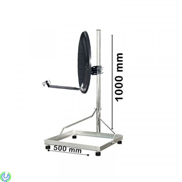 Markfäste 1m 48mm, 50x50cm, stål, Markstativ med stöd, Mycket stabilt.., Mark & Takfästen, , Elgruvan