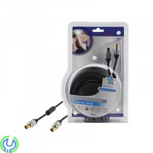 HQ KOAX-KABEL Hane-Hane 10m, 10 meters koax-kabel med guldpläterade kontakter., Antenn, , HQ