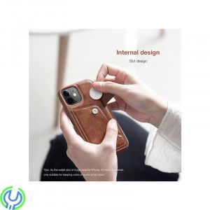 Nillkin Aoge Läderfodral För iPhone 12/12 Pro Svart, Nillkin Aoge Läderfodral, iPhone 12 modeller, , Nillkin