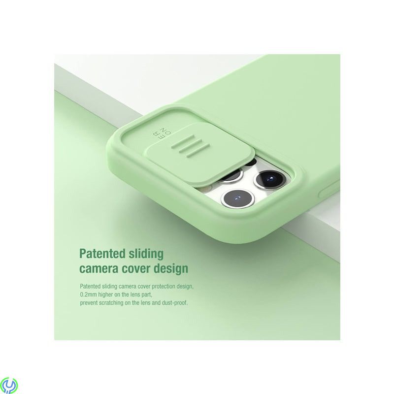 iPhone 12/12 Pro Nillkin CamShield Silicone Skal Svart, Nillkin CamShield Silky Silicone Skal För Apple iPhone 12/12 Pro Svart, 