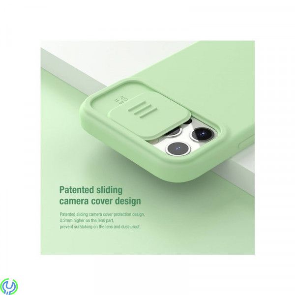 iPhone 12/12 Pro Nillkin CamShield Silicone Skal Svart, Nillkin CamShield Silky Silicone Skal För Apple iPhone 12/12 Pro Svart, 