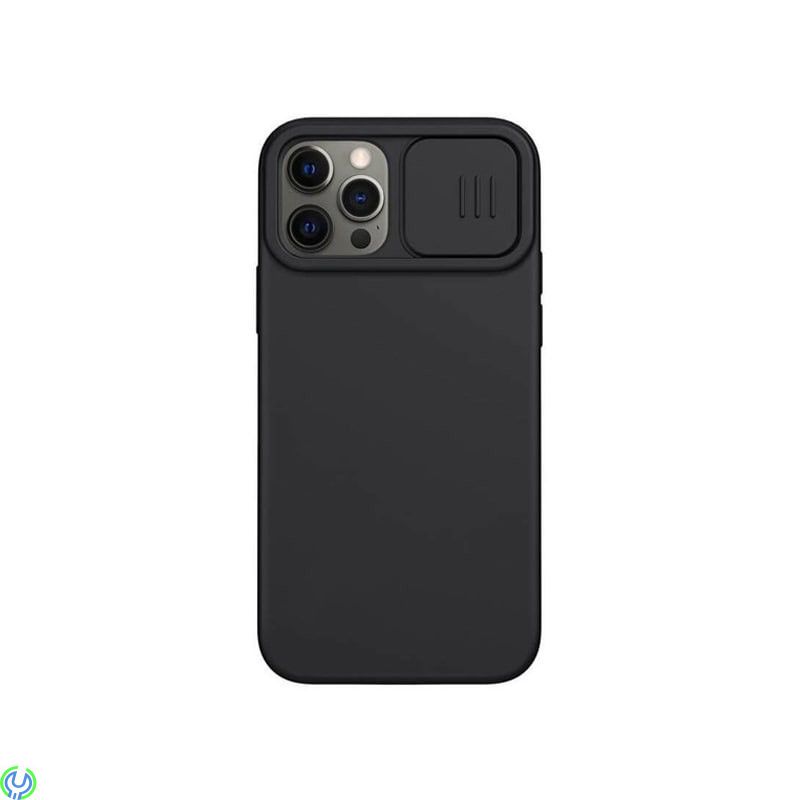 iPhone 12/12 Pro Nillkin CamShield Silicone Skal Svart, Nillkin CamShield Silky Silicone Skal För Apple iPhone 12/12 Pro Svart, 