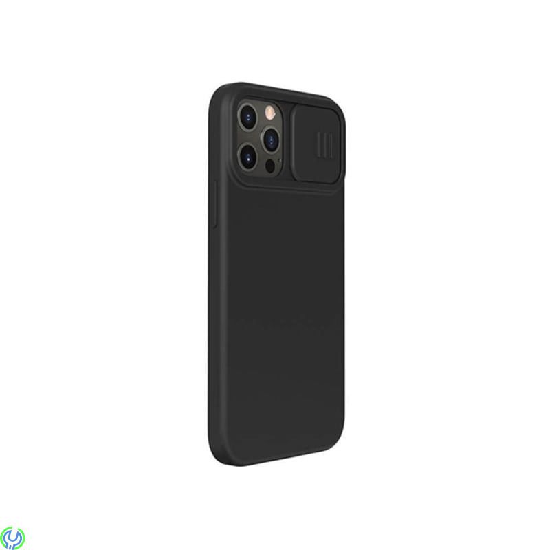 iPhone 12/12 Pro Nillkin CamShield Silicone Skal Svart, Nillkin CamShield Silky Silicone Skal För Apple iPhone 12/12 Pro Svart, 