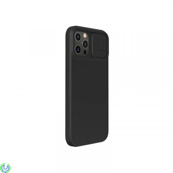 iPhone 12/12 Pro Nillkin CamShield Silicone Skal Svart, Nillkin CamShield Silky Silicone Skal För Apple iPhone 12/12 Pro Svart, 
