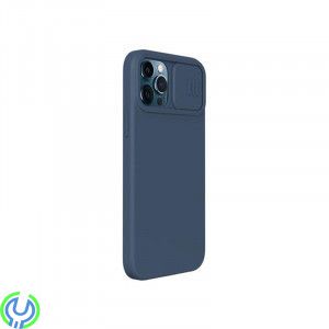 iPhone 12/12 Pro Nillkin Cam Shield Silky Silicone Skal Blå, iPhone 12/12 Pro Nillkin Cam Shield Silky Silicone Skal Blå, iPhone