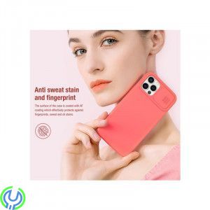 iPhone 12 Pro Max Nillkin CamShield Silky Silicone Skal Grön, Nillkin CamShield Silky Silicone Skal För Apple iPhone 12 Pro Max 