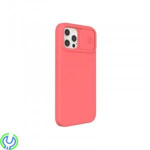 iPhone 12/12 Pro Nillkin CamShield Silky Magnetisk Silicone Skal Rosa, Nillkin CamShield Silky Magnetisk Silicone Skal För Apple