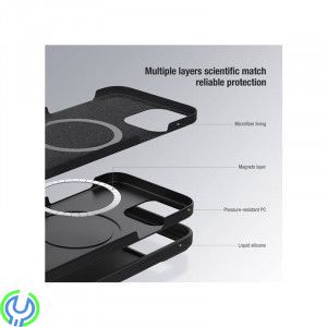 iPhone 12 Pro Max Nillkin CamShield Silky Magnetisk Silicone Skal Grön, Nillkin Cams Loved-fodralet ger dig skyddad för din iPho