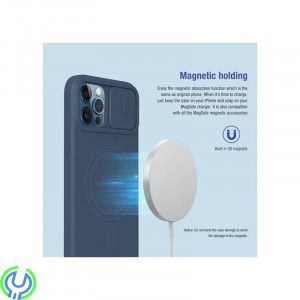 iPhone 12 Pro Max Nillkin CamShield Silky Magnetisk Silicone Skal Rosa, Nillkin CamShield Silky Magnetisk Silicone Case För Appl