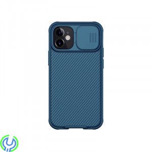 iPhone 12/12 Pro Nillkin CamShield Pro Magnetisk Skal Blå, Nillkin CamShield Pro MagnetiskSkal För Apple iPhone 12/12 Pro Blå, i