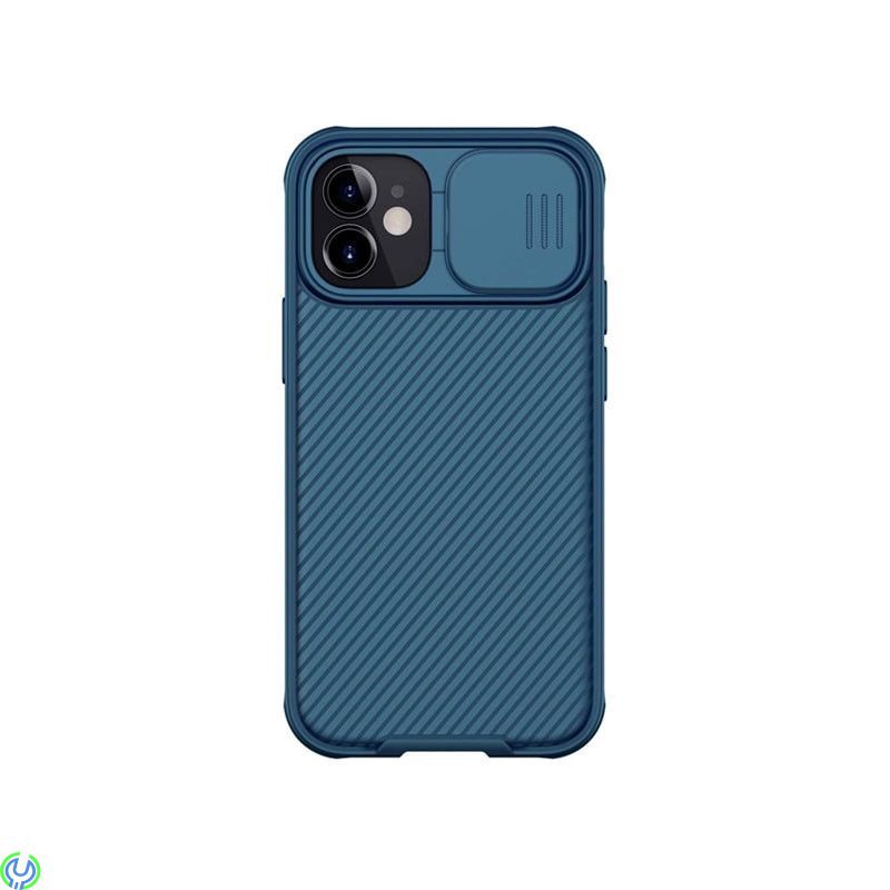 iPhone 12/12 Pro Nillkin CamShield Pro Magnetisk Skal Blå, Nillkin CamShield Pro MagnetiskSkal För Apple iPhone 12/12 Pro Blå, i