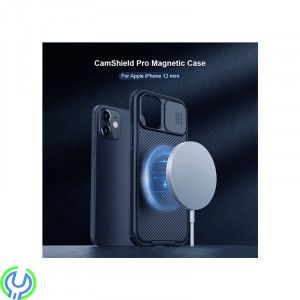 iPhone 12/12 Pro Nillkin CamShield Pro Magnetisk Skal Blå, Nillkin CamShield Pro MagnetiskSkal För Apple iPhone 12/12 Pro Blå, i