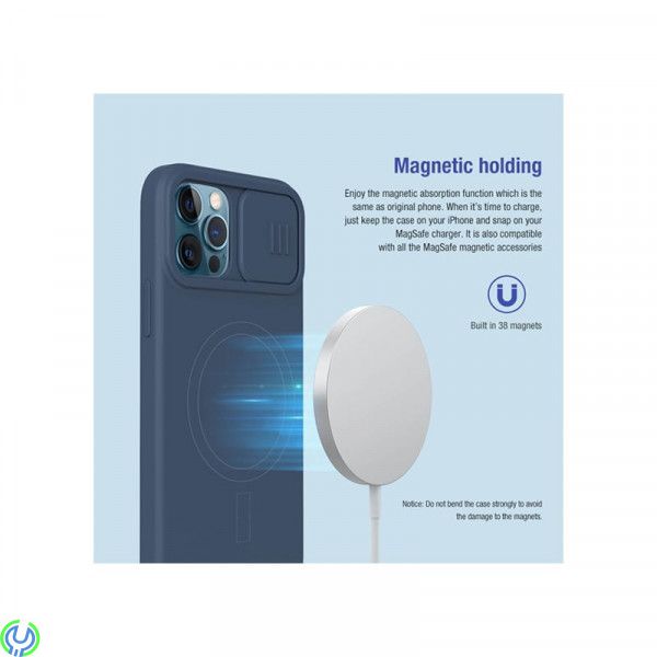 iPhone 12 Pro Max Nillkin CamShield Pro Magnetisk Skal Blå, Nillkin CamShield Pro Magnetisk Skal För Apple iPhone 12 Pro Max Blå