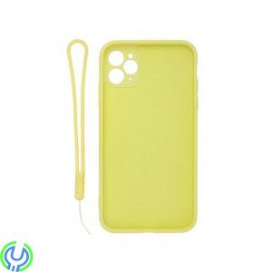 Mjuk silikonfodral för iPhone 11, Gul, Mjuk silikonfodral för iPhone 11 med stand magnetisk ring hållare., iPhone 11 modeller, ,