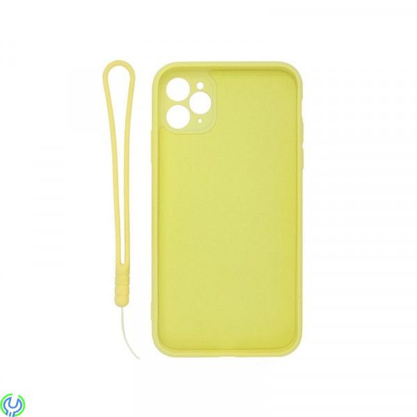 Mjuk silikonfodral för iPhone 11, Gul, Mjuk silikonfodral för iPhone 11 med stand magnetisk ring hållare., iPhone 11 modeller, ,