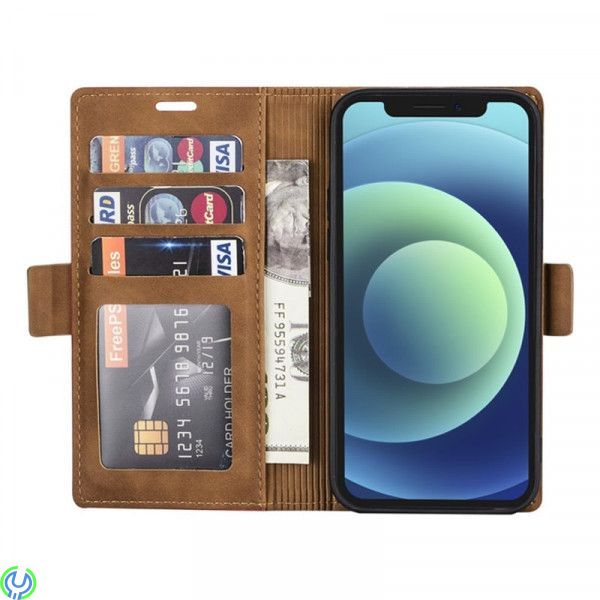 N.BEKUS Plånboksfodral för iPhone 12/12 Pro - Brun, N.BEKUS Plånboksfodral för iPhone 12/12 Pro - Brun, iPhone 12/ 12 Pro, , N.B