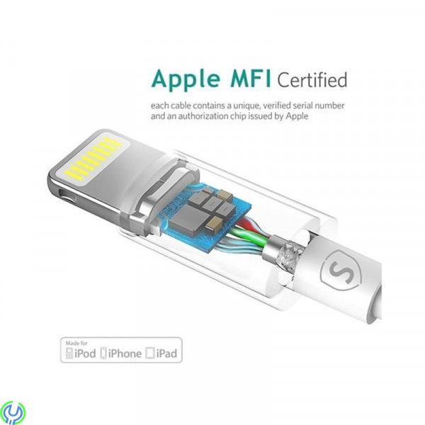 USB-synkkabel till iPhone och iPad, 3m, Lightning-kabel till iPhone / iPad, MFi-certifierad - 3 m, Kablar & Laddare, , Elgruvan
