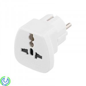 Reseadapter UK/USA till EU-uttag, Reseadapter UK/Italien/Schweiz/USA-enheter till EU-uttag., Reseadapters, , Deltaco