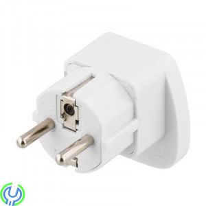 Reseadapter UK/USA till EU-uttag, Reseadapter UK/Italien/Schweiz/USA-enheter till EU-uttag., Reseadapters, , Deltaco