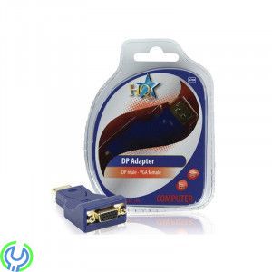 Displayport till VGA adapter, DP hane - VGA hona adapter med guldpläterade kontakter., VGA, , HQ