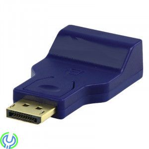 Displayport till VGA adapter, DP hane - VGA hona adapter med guldpläterade kontakter., VGA, , HQ