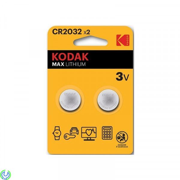 Kodak Max lithium CR2032 battery (2 pack), Kodak Max lithium CR2032 battery (2 pack)


, Litium Batteri, , Kodak