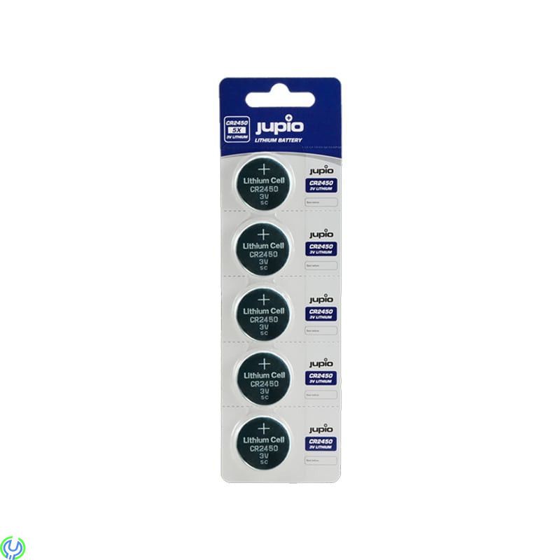 Jupio Litium batteri CR2450 3V, 5-pack, Jupio Litium batteri CR2450 3V, 5 Pack, Litium Batteri, , Jupio