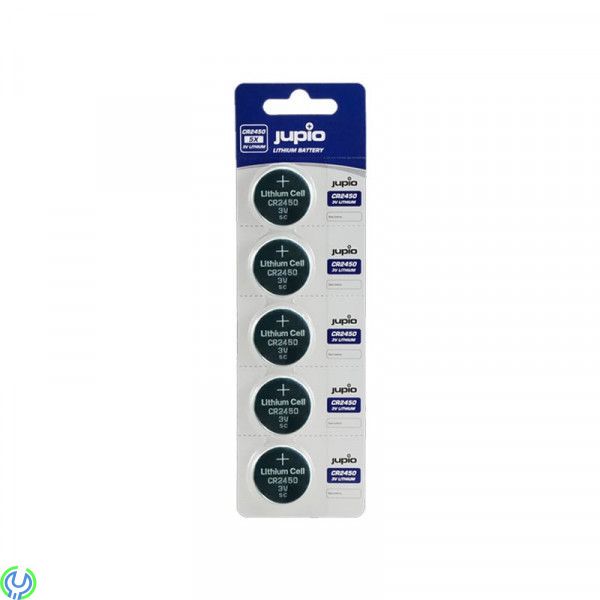 Jupio Litium batteri CR2450 3V, 5-pack, Jupio Litium batteri CR2450 3V, 5 Pack, Litium Batteri, , Jupio