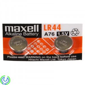 knappcellsbatteri, LR44, Alkaline, 1,5V, 2-pack, Maxell knappcellsbatteri, LR44, Alkaline, 1,5V, 2-pack, Litium Batteri, , Maxel