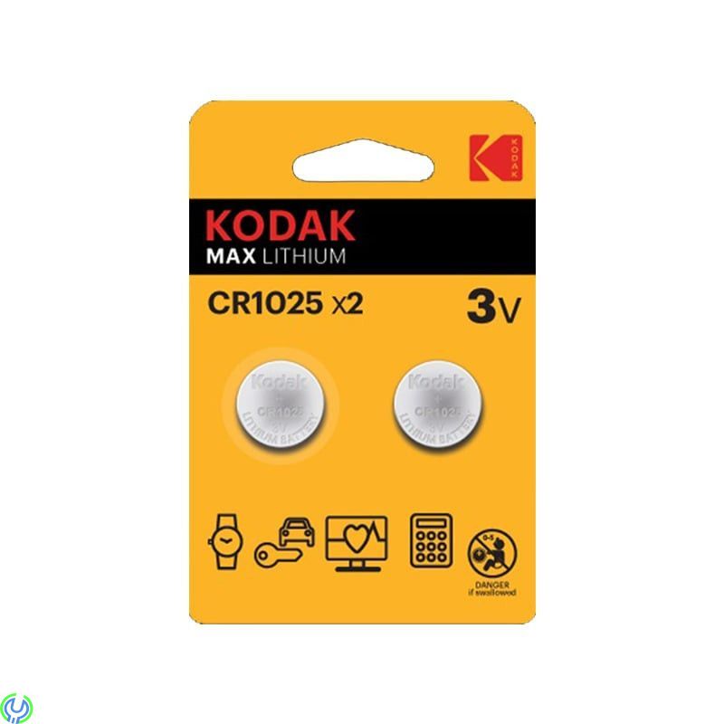 Kodak Max lithium CR1025 battery (2 pack), KODAK Max Lithium CR1025 2-pack, Litium Batteri, , Kodak