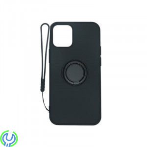 iPhone 12 Mini mjukt silikonskal magnetiskt svart, iPhone 12 Mini mjukt flytande silikonfodral svart., iPhone 12 modeller, , RVE